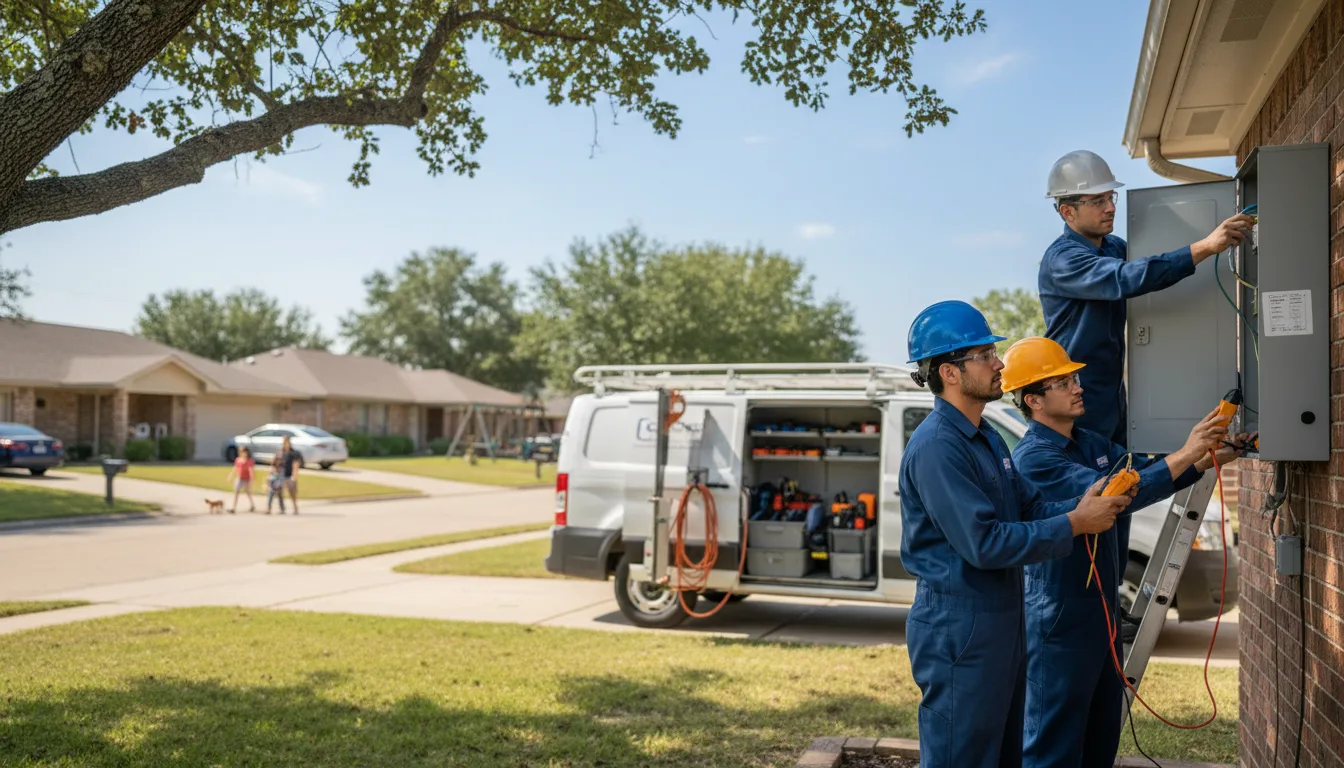 Certified electrician providing emergency electrical services in Rex, NC